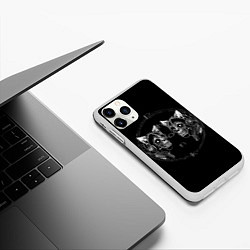 Чехол iPhone 11 Pro матовый Neko skeletons phonk, цвет: 3D-белый — фото 2