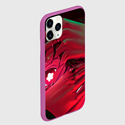 Чехол iPhone 11 Pro матовый Ху Тао смотрит - Геншин, цвет: 3D-фиолетовый — фото 2