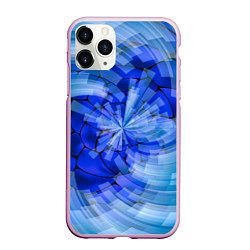 Чехол iPhone 11 Pro матовый Геометрическое цунами, цвет: 3D-розовый