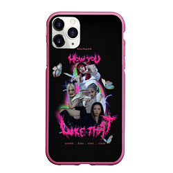 Чехол iPhone 11 Pro матовый Blackpink k-pop group, цвет: 3D-малиновый