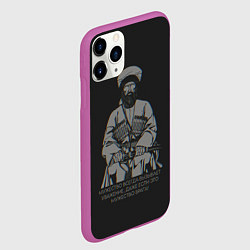 Чехол iPhone 11 Pro матовый Мужская цитата, цвет: 3D-фиолетовый — фото 2