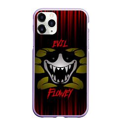 Чехол iPhone 11 Pro матовый Undertale - evil flowey, цвет: 3D-светло-сиреневый