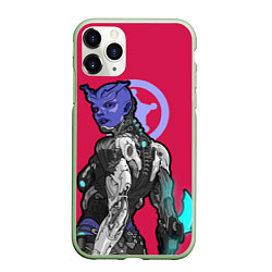 Чехол iPhone 11 Pro матовый RimWorld персонаж