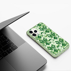 Чехол iPhone 11 Pro матовый Green nature, цвет: 3D-салатовый — фото 2