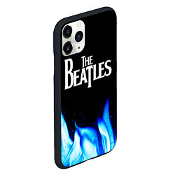 Чехол iPhone 11 Pro матовый The Beatles blue fire, цвет: 3D-черный — фото 2