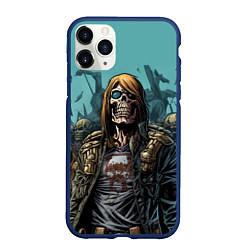 Чехол iPhone 11 Pro матовый Iron Maiden Fallen Angel, цвет: 3D-тёмно-синий