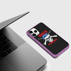 Чехол iPhone 11 Pro матовый Никто, кроме нас, цвет: 3D-фиолетовый — фото 2