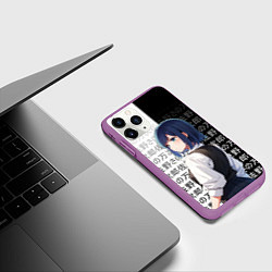 Чехол iPhone 11 Pro матовый Аканэ Курагава - Дитя айдола, цвет: 3D-фиолетовый — фото 2