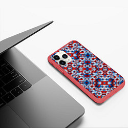 Чехол iPhone 11 Pro матовый Цветы России, цвет: 3D-красный — фото 2