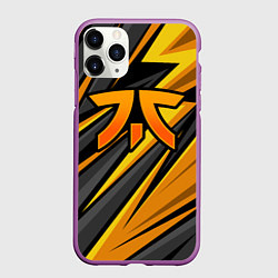 Чехол iPhone 11 Pro матовый Fnatic - киберспорт желтый, цвет: 3D-фиолетовый