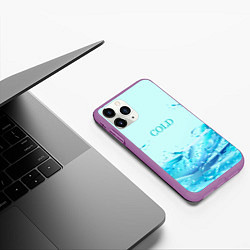 Чехол iPhone 11 Pro матовый Cold, цвет: 3D-фиолетовый — фото 2