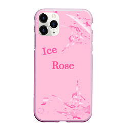 Чехол iPhone 11 Pro матовый Ice Rose, цвет: 3D-розовый