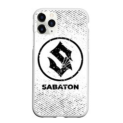 Чехол iPhone 11 Pro матовый Sabaton с потертостями на светлом фоне, цвет: 3D-белый