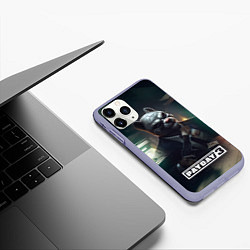 Чехол iPhone 11 Pro матовый Payday 2 dog mask, цвет: 3D-светло-сиреневый — фото 2