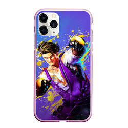 Чехол iPhone 11 Pro матовый Street Fighter 6: Luke, цвет: 3D-розовый
