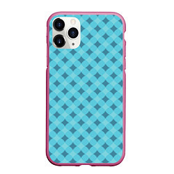 Чехол iPhone 11 Pro матовый Style blue, цвет: 3D-малиновый