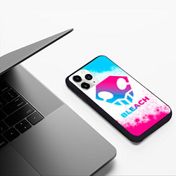 Чехол iPhone 11 Pro матовый Bleach neon gradient style, цвет: 3D-черный — фото 2