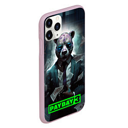 Чехол iPhone 11 Pro матовый Payday 3 bear, цвет: 3D-розовый — фото 2