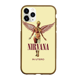 Чехол iPhone 11 Pro матовый Nirvana - In utero, цвет: 3D-коричневый