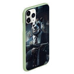 Чехол iPhone 11 Pro матовый Payday 3 bear, цвет: 3D-салатовый — фото 2