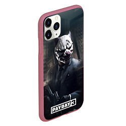 Чехол iPhone 11 Pro матовый Payday3 bulldog, цвет: 3D-малиновый — фото 2