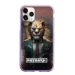 Чехол iPhone 11 Pro матовый Payday 3 lion, цвет: 3D-светло-сиреневый