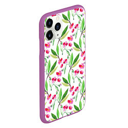 Чехол iPhone 11 Pro матовый Tender flowers, цвет: 3D-фиолетовый — фото 2