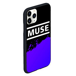 Чехол iPhone 11 Pro матовый Muse purple grunge, цвет: 3D-черный — фото 2