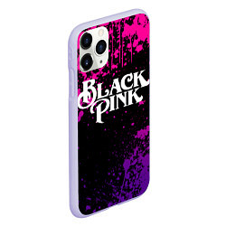 Чехол iPhone 11 Pro матовый Blackpink - neon, цвет: 3D-светло-сиреневый — фото 2