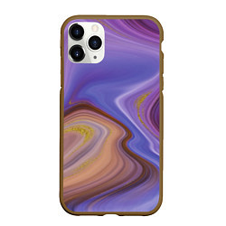 Чехол iPhone 11 Pro матовый Violet fantasy, цвет: 3D-коричневый