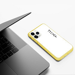 Чехол iPhone 11 Pro матовый Ghostly, цвет: 3D-желтый — фото 2