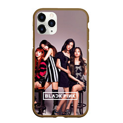 Чехол iPhone 11 Pro матовый Blackpink kpop, цвет: 3D-коричневый