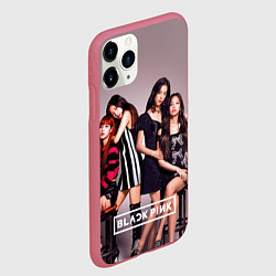 Чехол iPhone 11 Pro матовый Blackpink kpop, цвет: 3D-малиновый — фото 2
