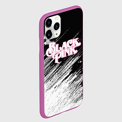 Чехол iPhone 11 Pro матовый Blackpink - черно-белый, цвет: 3D-фиолетовый — фото 2