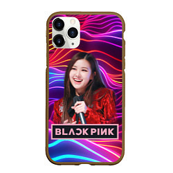 Чехол iPhone 11 Pro матовый Blackpink Rose, цвет: 3D-коричневый