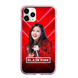 Чехол iPhone 11 Pro матовый Rose Blackpink red, цвет: 3D-розовый