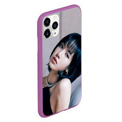 Чехол iPhone 11 Pro матовый Lisa Blackpink, цвет: 3D-фиолетовый — фото 2