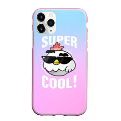 Чехол iPhone 11 Pro матовый Chicken Gun: Супер Крутой Цыпленок, цвет: 3D-розовый