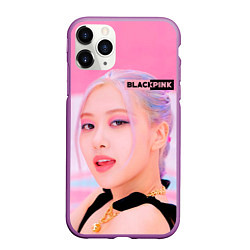 Чехол iPhone 11 Pro матовый Роуз блэкпинк, цвет: 3D-фиолетовый
