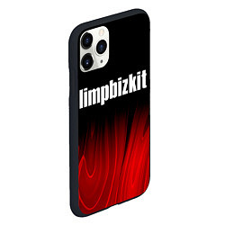 Чехол iPhone 11 Pro матовый Limp Bizkit red plasma, цвет: 3D-черный — фото 2