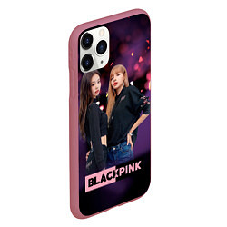 Чехол iPhone 11 Pro матовый Blackpink purple, цвет: 3D-малиновый — фото 2