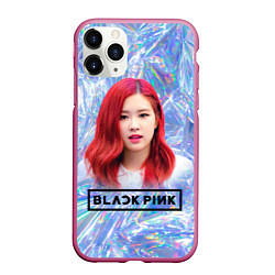 Чехол iPhone 11 Pro матовый Blackpink Rose, цвет: 3D-малиновый