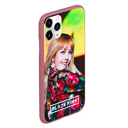 Чехол iPhone 11 Pro матовый Lisa Blackpink, цвет: 3D-малиновый — фото 2