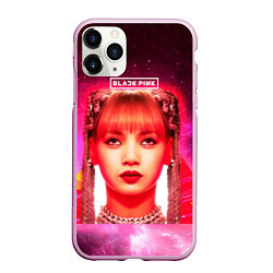 Чехол iPhone 11 Pro матовый Lisa Blackpink space, цвет: 3D-розовый