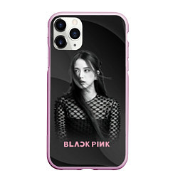 Чехол iPhone 11 Pro матовый Jisoo black, цвет: 3D-розовый