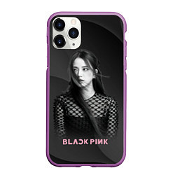 Чехол iPhone 11 Pro матовый Jisoo black, цвет: 3D-фиолетовый