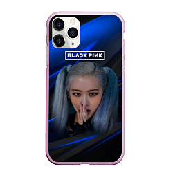 Чехол iPhone 11 Pro матовый Rose Blackpink kpop, цвет: 3D-розовый