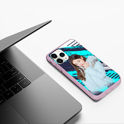 Чехол iPhone 11 Pro матовый Blackpink winter style, цвет: 3D-розовый — фото 2