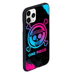 Чехол iPhone 11 Pro матовый One Piece - neon gradient, цвет: 3D-черный — фото 2