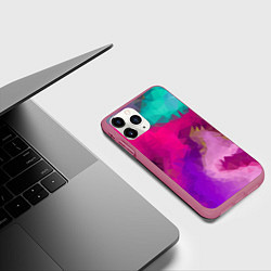 Чехол iPhone 11 Pro матовый Pinky spirit, цвет: 3D-малиновый — фото 2
